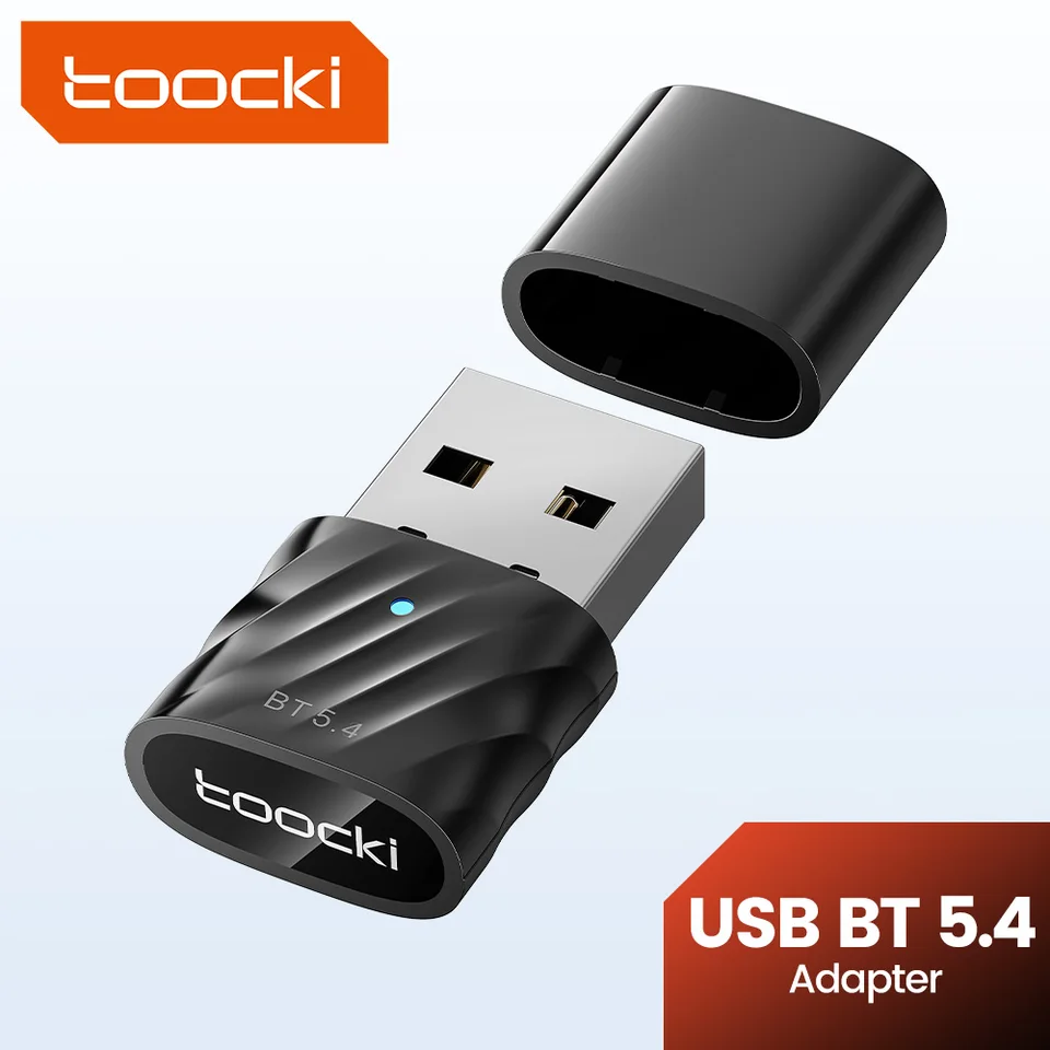 Toocki USB Bluetooth 5.4 Adaptér pre počítač PC Win 11/10/8.1/7