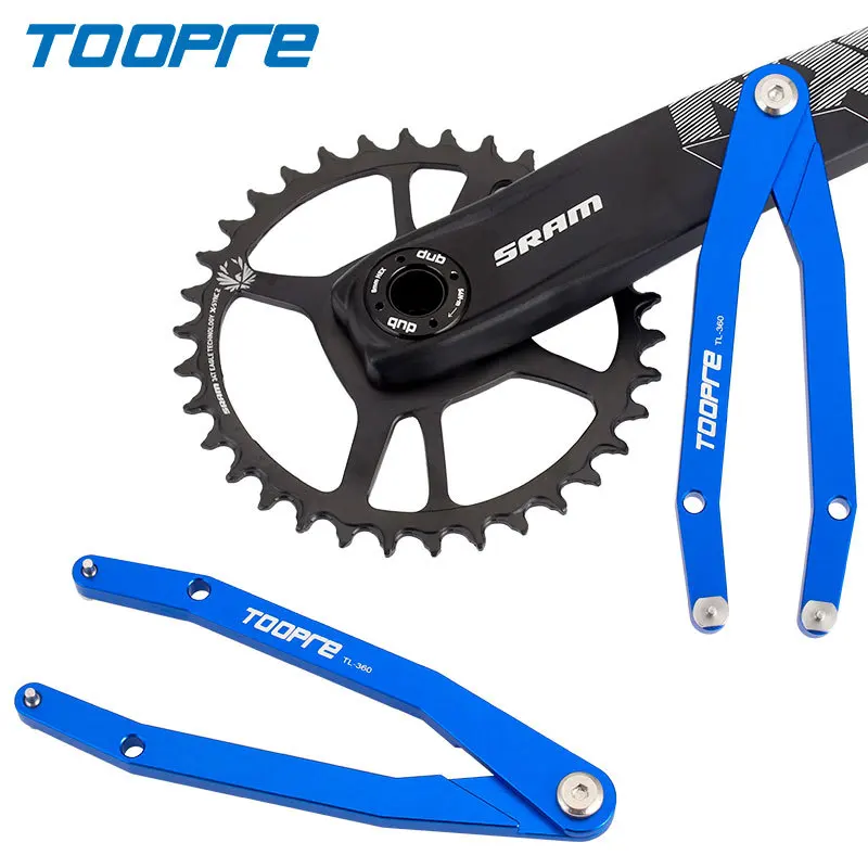 Toopre Bike Crank Arms Cap Pin Spanner Nastaviteľný nástroj Bicycle Hub Bracket Freewheel Pin kľúč pre NX/GX DUB/FSA/XX/X01