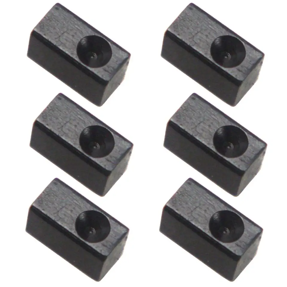Tooyful 6 PCS Guitar Tremolo Bridge Saddle CLAMP CLAMP TLAKOVÝ STRUČKA Vložte kovový blok pre elektrické gitarové diely doplnky