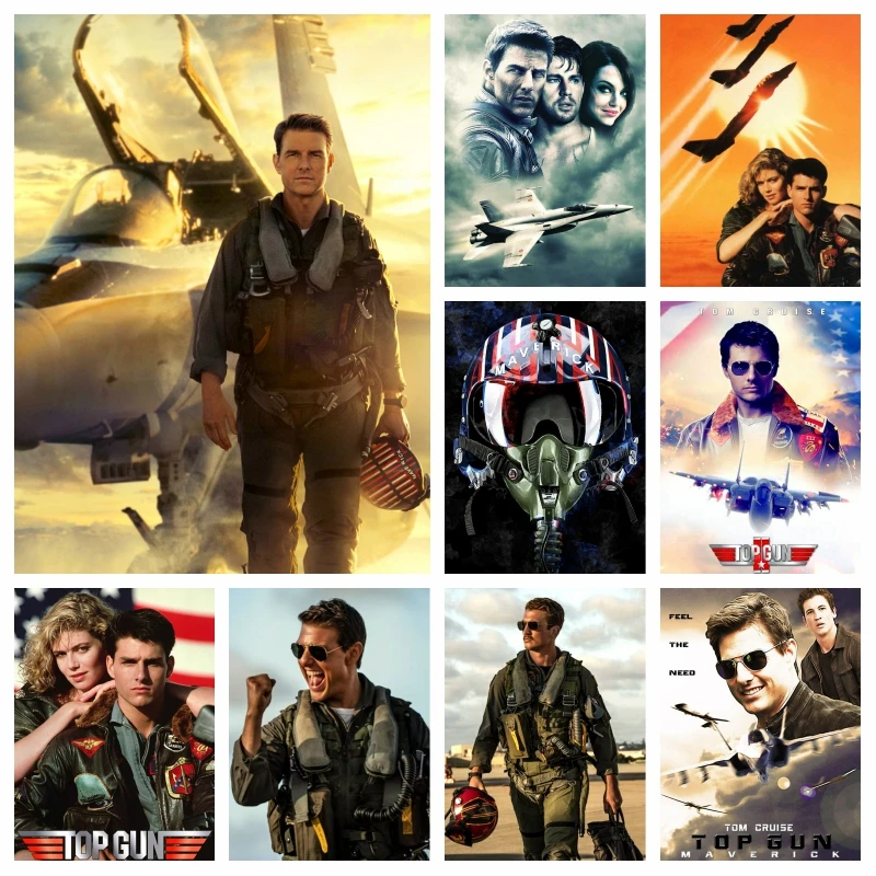 Top Gun Maverick 2022 Film AB Diamond Painting Art Rooster a Hangman Photo vyšíva kríž pre steh ručný darček