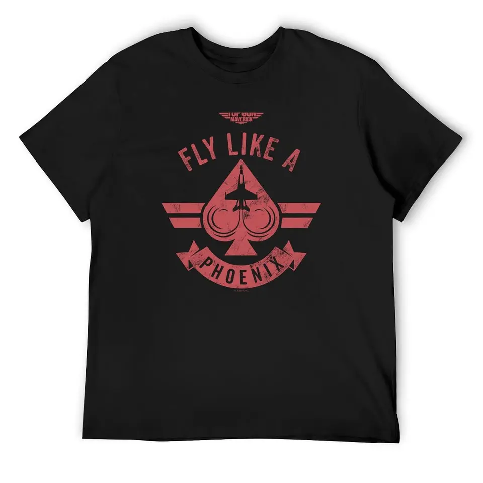 Top Gun: Maverick Fly Fly Like a Phoenix Spade Card Logo Tričko letné top Top Custom tričko tričká pre mužov
