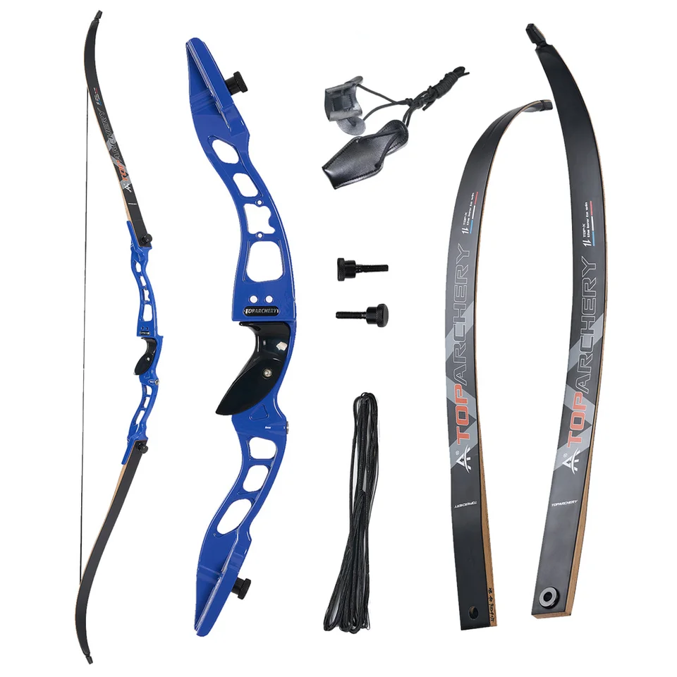 Toparchery 66 '' Archery Recurve Bow 20-40 libier Rovná pravá ruka na streľbu na lov lovu cieľa konkurencie
