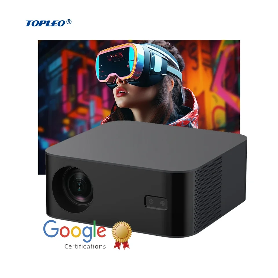 Topreo WiFi 6 Electric Projector Autofocus certifikát 1080p Video Home Android 11 Smart Projector Mini 4K Projector