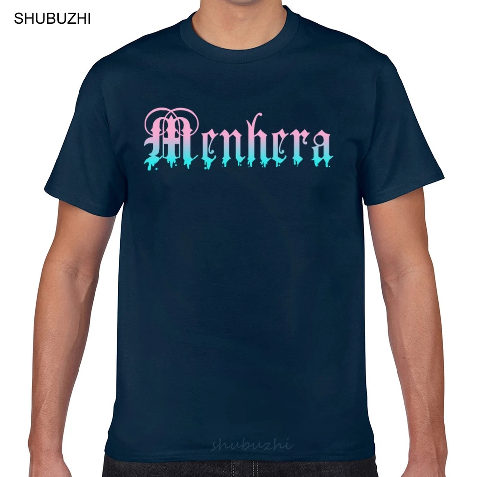 Tops t tričko Mendera yami kawaii pastel goth komiks geek tlačiť mužské tričko
