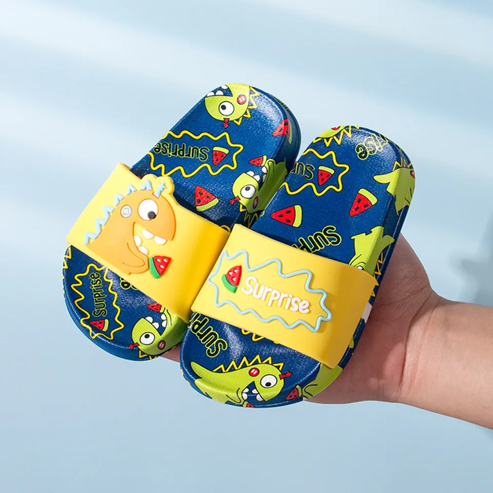 Topánky Dinosaurus Cartoon Dets Slide Water Boy Sandals Dievčatá Slipper Beach detské topánky Kids Sippers
