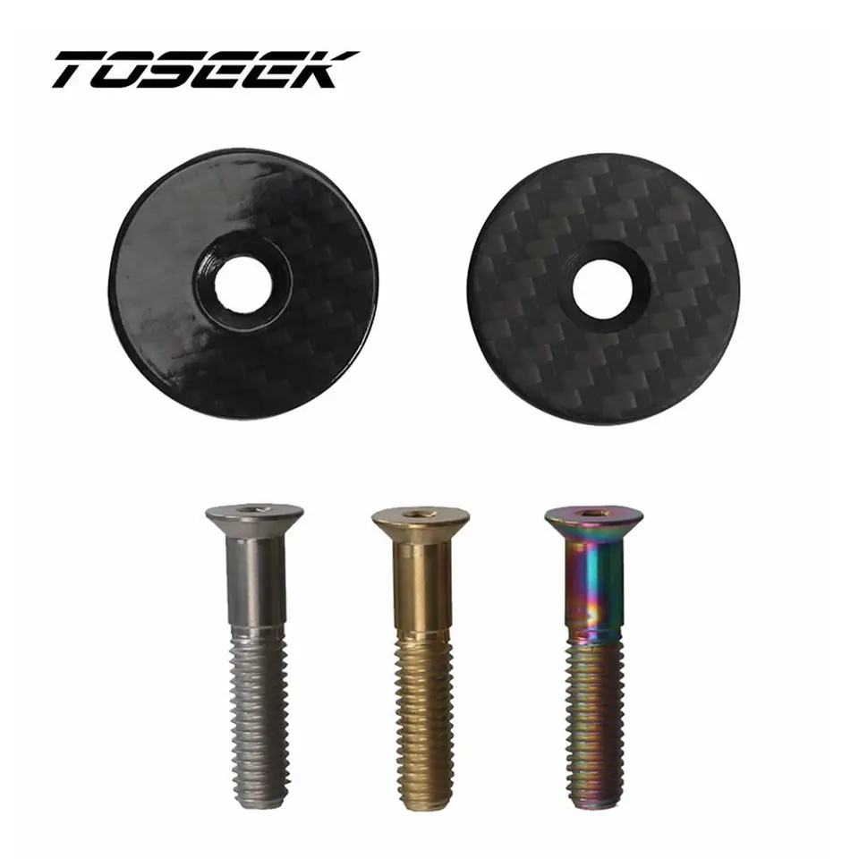Toseek Bicycle Headset Hladina Titánový kryt Titánový skrutk
