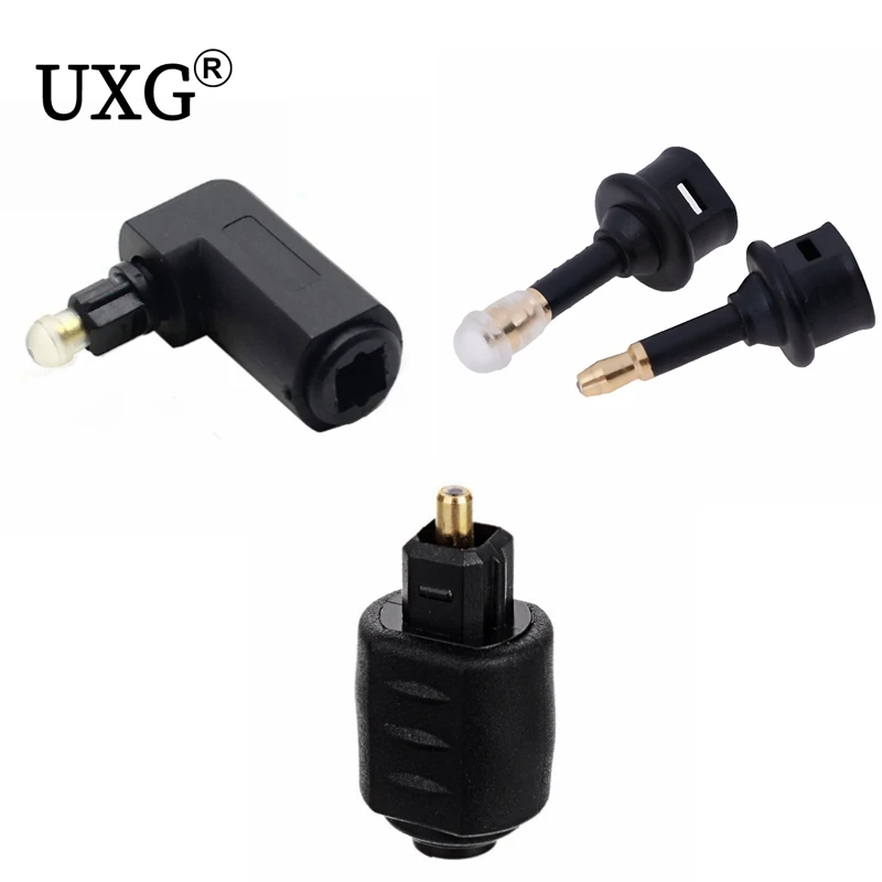 TOSLink Plug na 3,5 mm mini digitálny optický kábel adaptér Muž do SPDIF Štandardný port Hi-Fi Audio Connector pre Mac VR TV