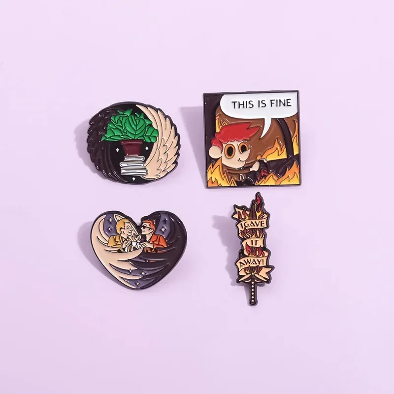 Toto je jemný smaltový pin fantasy televízny seriál Anime figures tvrdých klopových špendlíkov pre bohúce brošňou pre darček k šperkom veľkoobchod