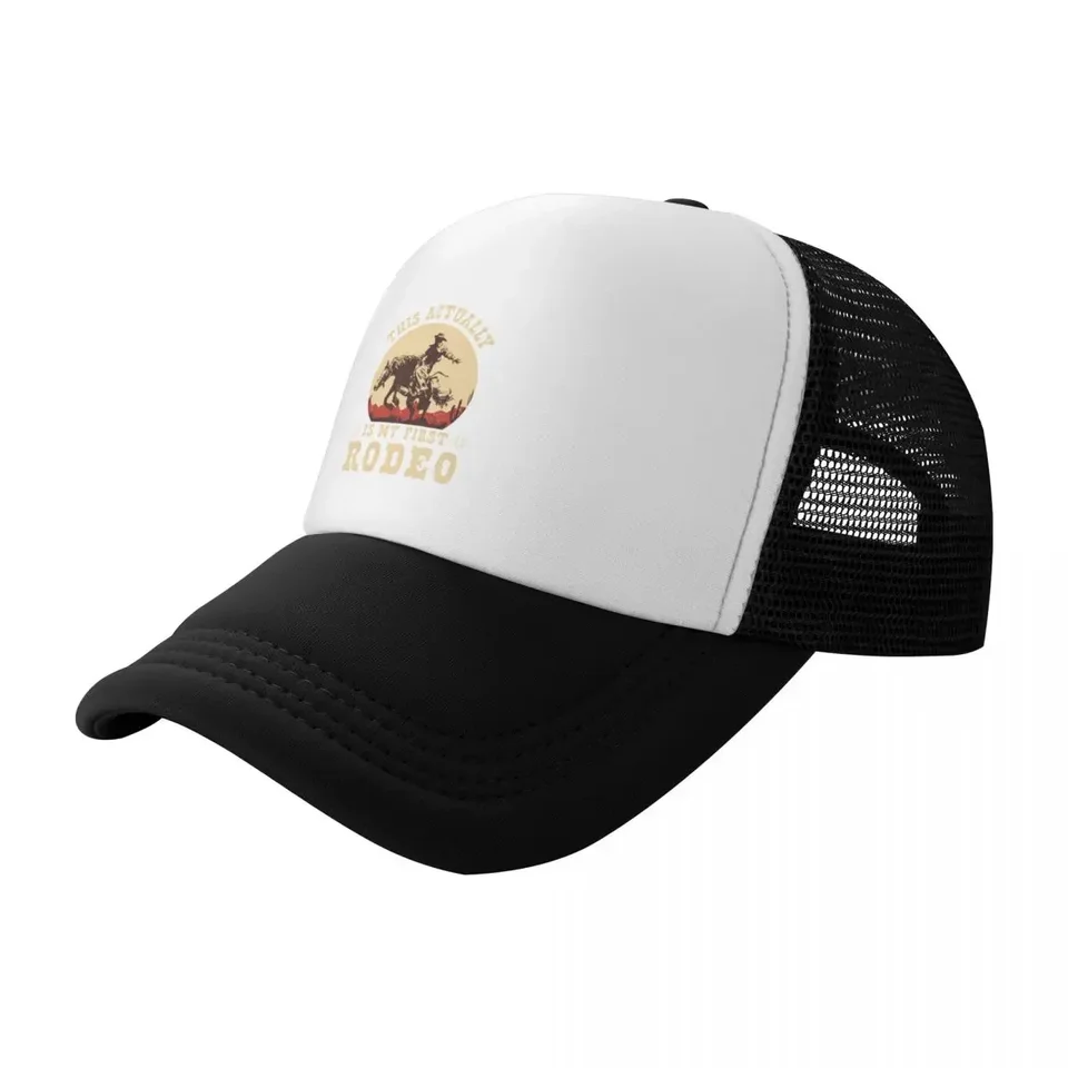 Toto je vlastne moje prvé rodeo vintage kovboj cowgirl koňa baseball cap gentleman klobúk Rave Men's Baseball Women's