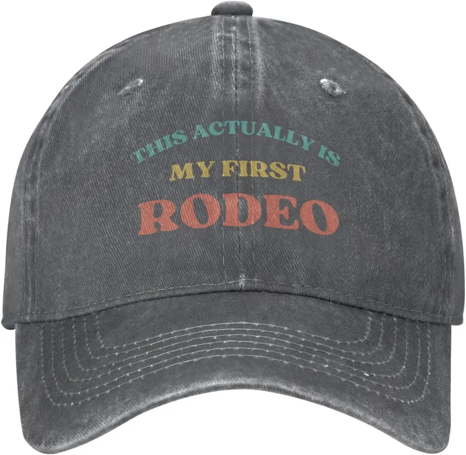 Toto je vlastne môj prvý Rodeo Trucker Hat, toto je vlastne môj prvý Rodeo Hat Western Horse Cowboy Unisex Baseball Cap