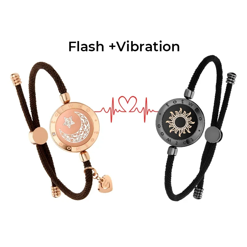 Totwoo na dlhé vzdialenosti náramky pre milenci, Light Up a Vibration Vzťah darčeky pre milencov inteligentné šperky Láska náramky