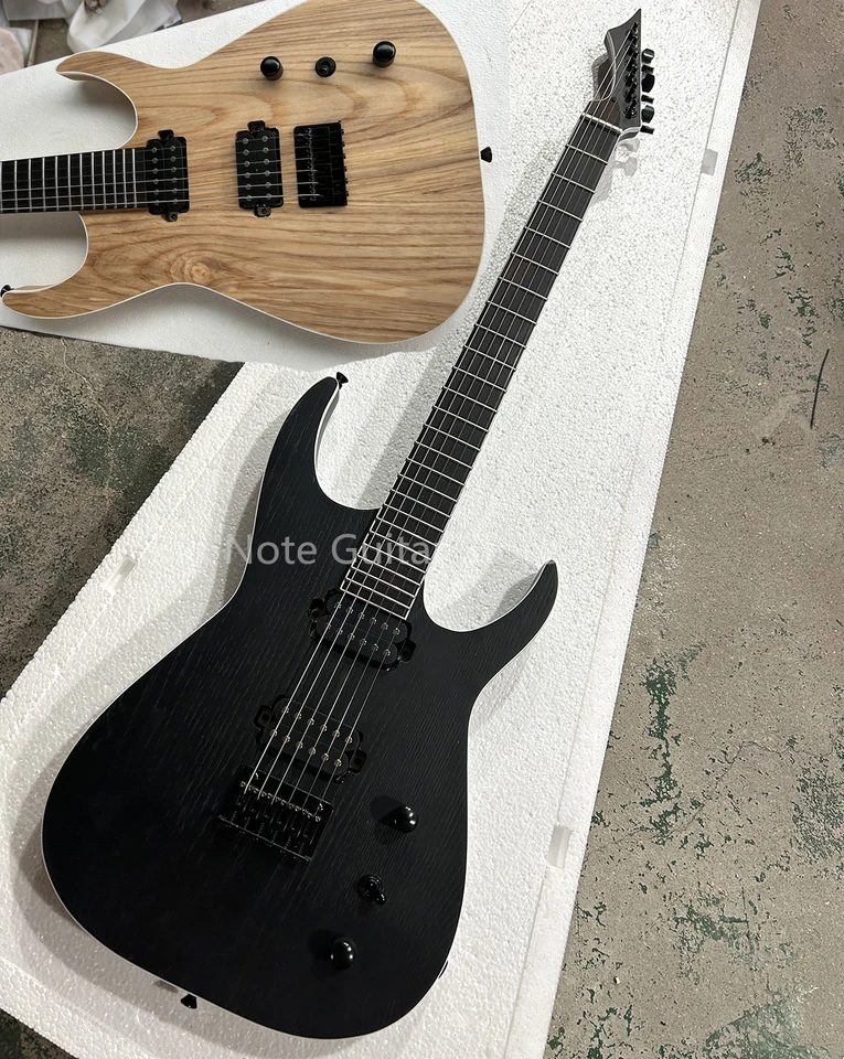 Továreň matná dokončená 6 reťazcov Elektrická gitara biele viazané telo Rosewood Fretboard HH Pickups Black Hardwares Prispôsobiteľné