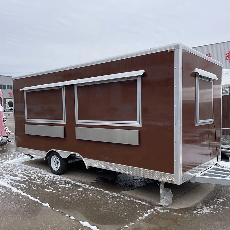 Továreň Plne vybavená pizza BBQ Mobile Kitchen Kitchen rýchle občerstvenie Cart Food Truck Trucks Mobile Bar pre predaj