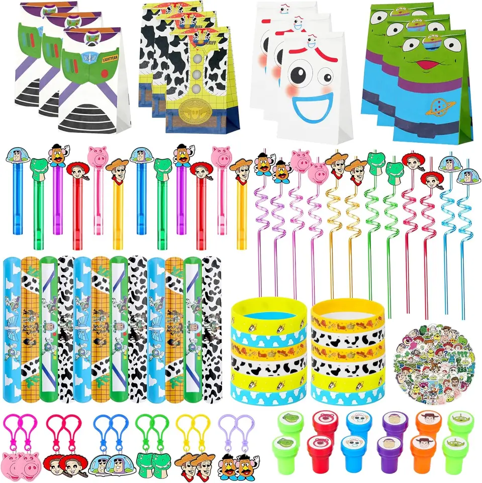 Toy Story Birthday Party uprednostňuje dekorácie Dodávky hračky Téma Party Goodie Bag Stuffer Pinata Filler Birthday Darček pre deti