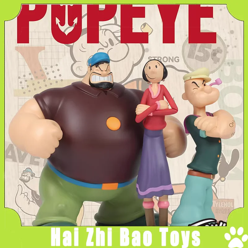 Toy4u Zcwo Popeye Oliver Retro Trendy Ručne vyrobený domáci stolný ornament Doll Detská hračka Darček