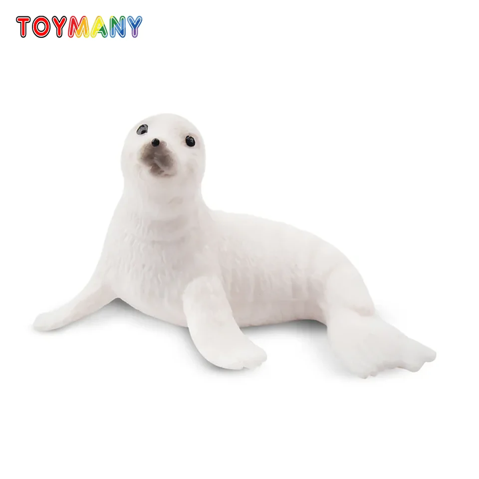 Toymany Simulation Arctic Seal Polar Animal Model Toy Mini Figures Dolls Akčné figúrky hračky hračky pre deti Darčekový koláč dekorácie