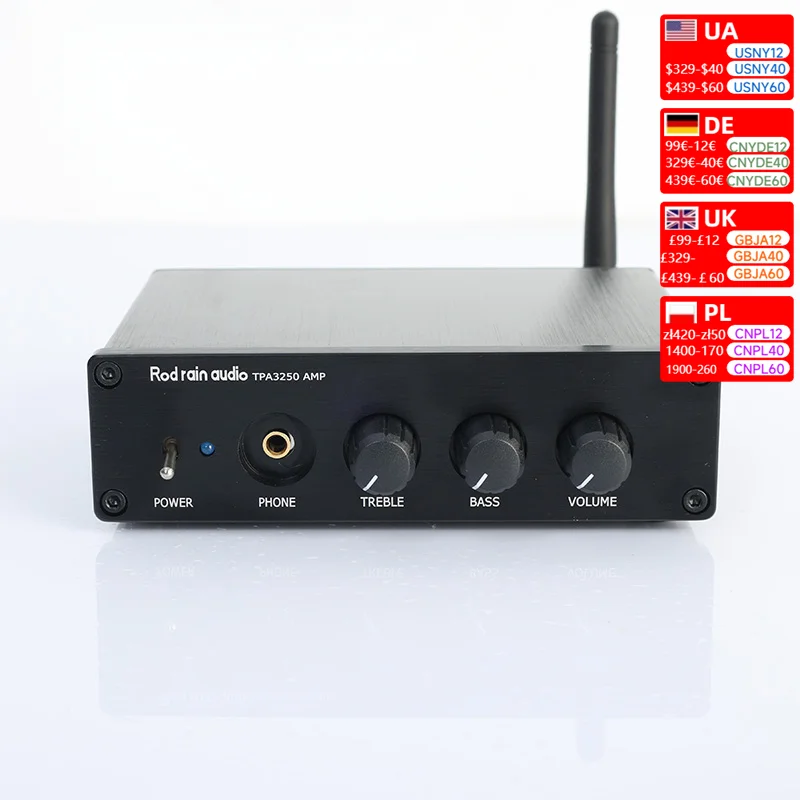 TPA3250 HIFI Bluetooth 5.1 Zosilňovacia doska Digital 130W+130W Desktop triedy D triedy D.