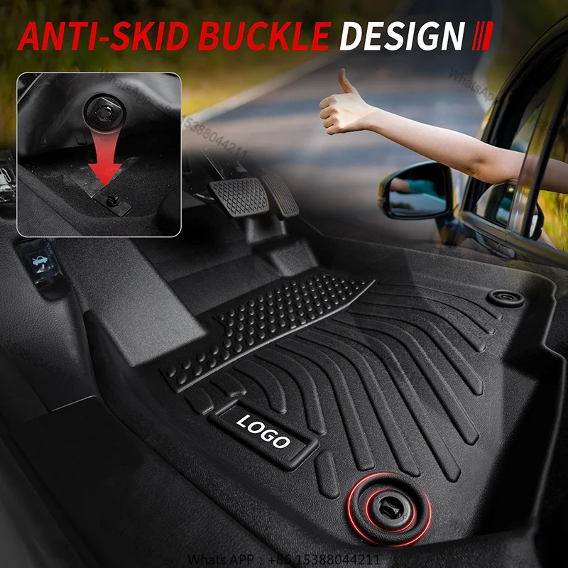 TPE 3D podlahové rohože 4x4 Pickup vozidla podlahové podlahy pre Ford Ranger Ranger F150 Automatické koberce príslušenstvo