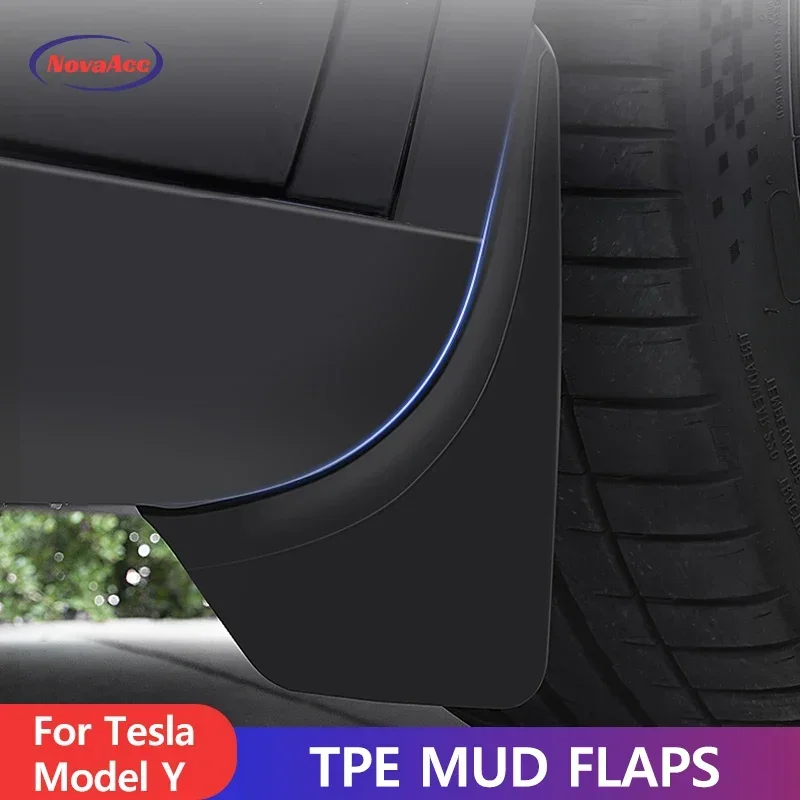TPE bahenné klapky pre Tesla Model Y 3 Highland Car Wheel Splash Guards Mudflaps pre model Y 2024-2020 Model 3 2021-2023 2024