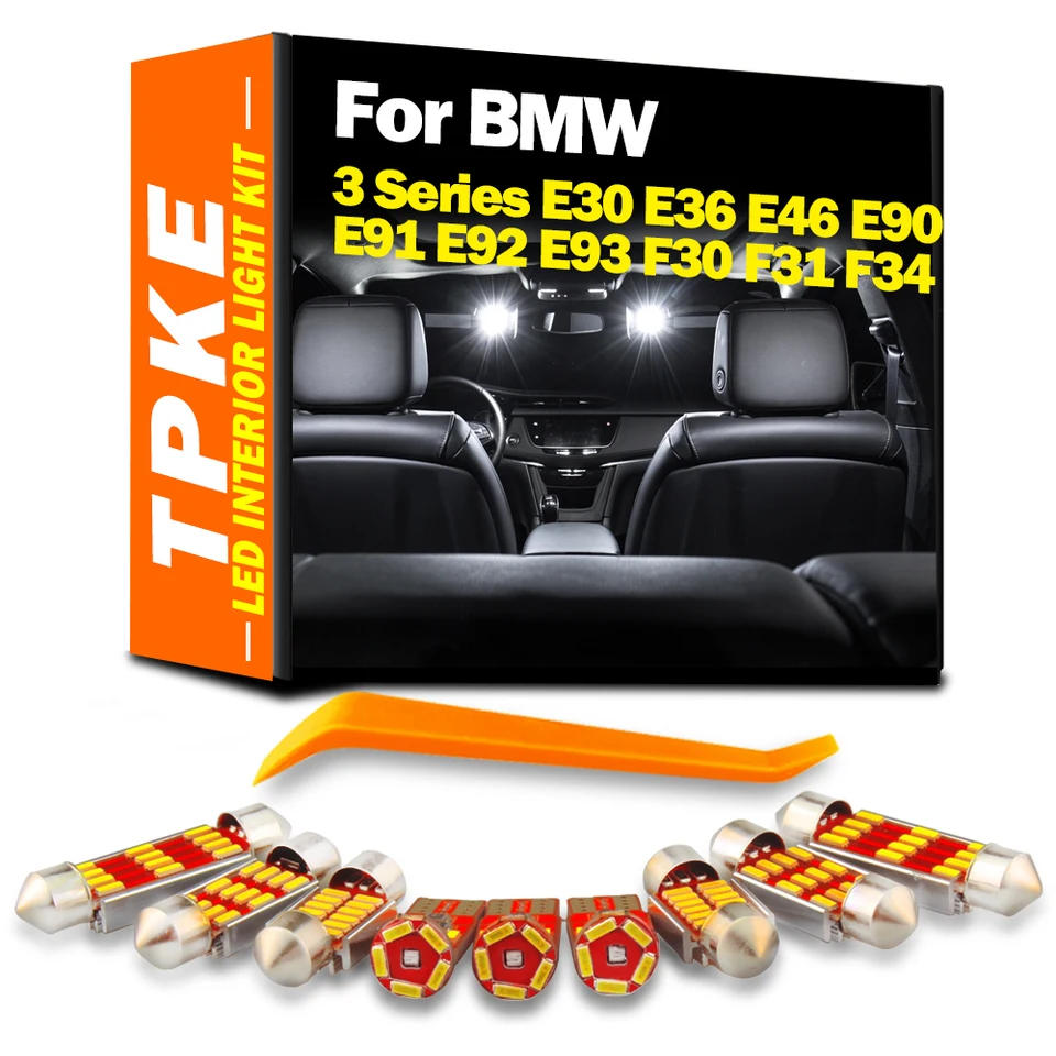 TPKE pre BMW 3 Series E30 E36 E36 E46 E90 E91 E92 E93 F30 F31 F34 2001 2002 2003 -2016 INTERNOJNÉ SVETLI VNÚTORNÉ OBMEDZENÉ OBCHODY