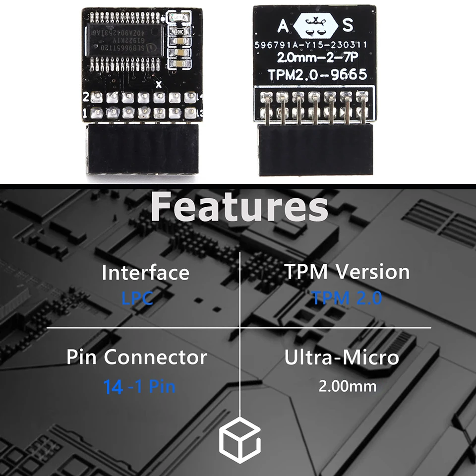 TPM 2.0 Cryptograph Security Modul šifrovaný informačný modul šifrovaný modul kryptografie pre ASUS/MSI/ASRock