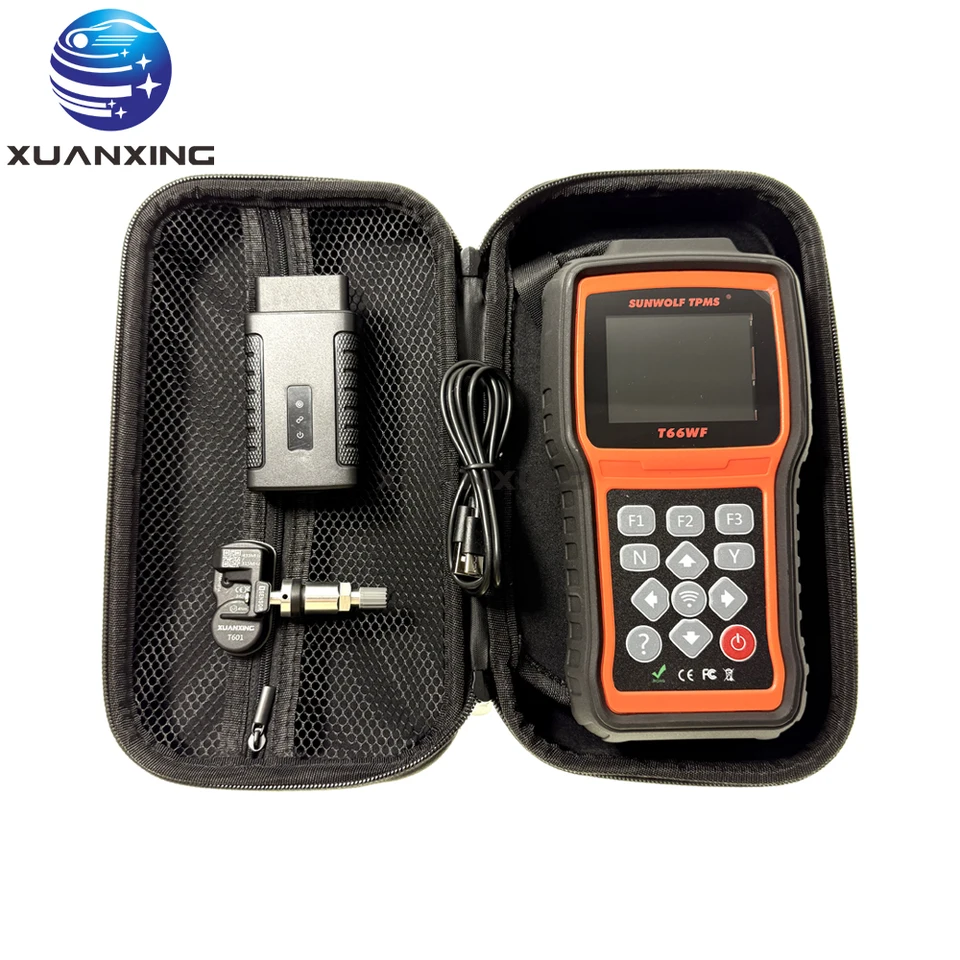 TPMS Diagnostický nástroj WiFi aktualizácia pneumatík Senzor tlaku programovacieho kódu bezdrôtový skener Bluetooth OBD2 T66WF