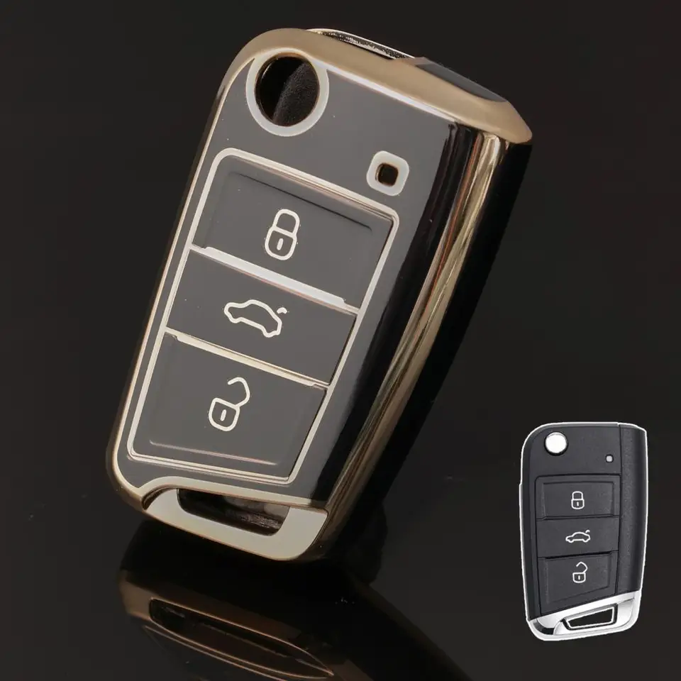 TPU 3 TLAČIDLA DRAVA KLASOVÝ KLASOVÝ PRÍRUČKA PRÍRUČKA PRE VO VW Polo Golf 7 Tiguan Skoda Octavia Karoq Fabia sedadlo Ateca Leon Ibiza