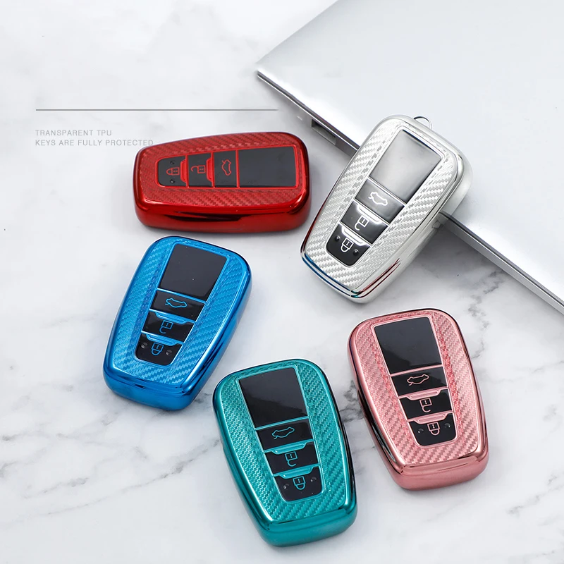 TPU CAR CAPE DRAVA KLYT PRIESKU ZAHRADUJTE FOB pre Toyota Corolla Prius Camry CH CH C-HR RAV4 ALTIS Land Cruiser Prado Keyless