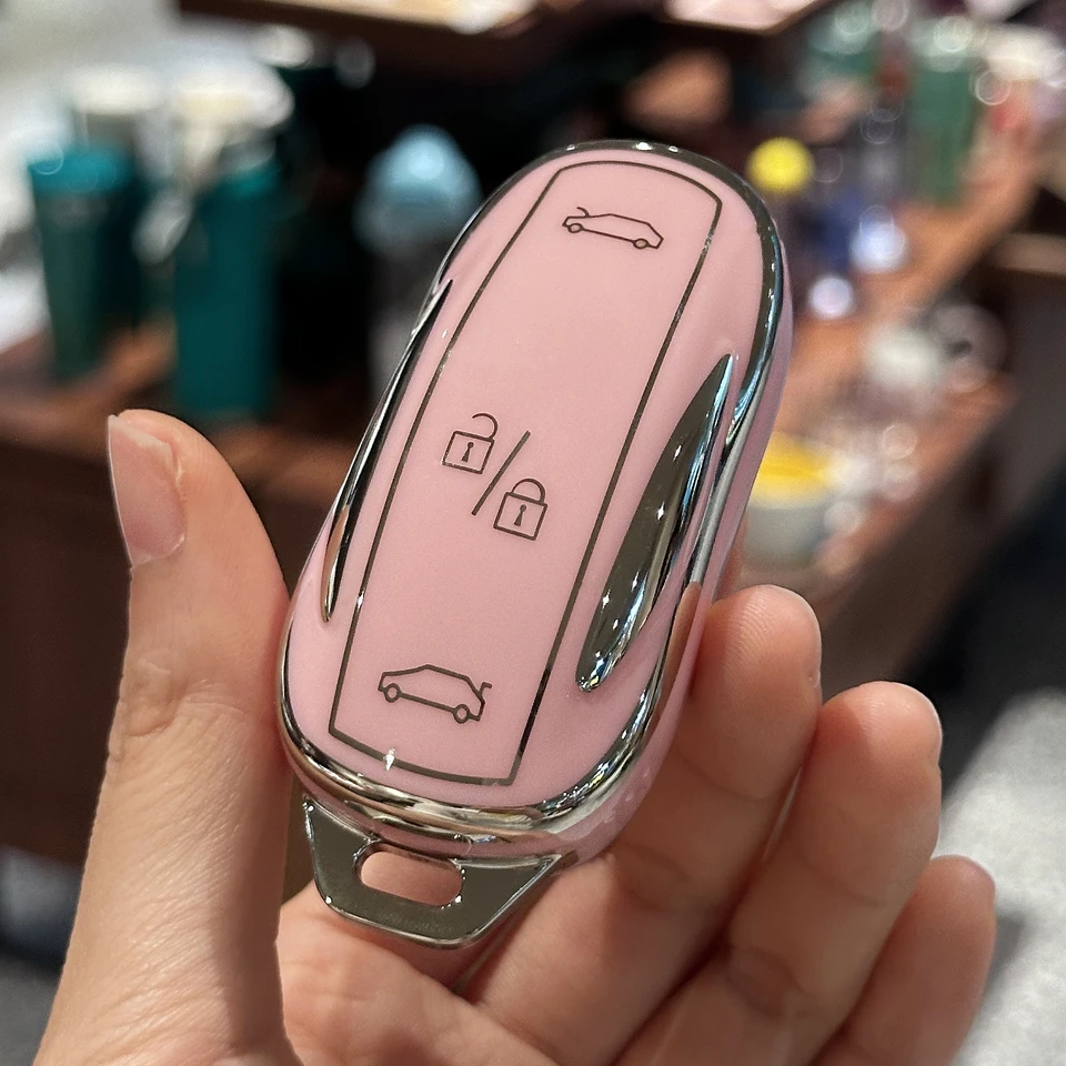 TPU CAR KLYT KRYTOVÉ PRÍRUČKY SHELL FOB pre TESLA Model X Remote Smart Key Protector