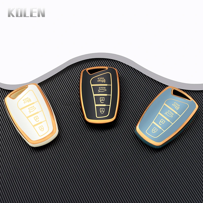TPU CAR REMOLE KLYT PRÍPAD PRÍPAD PASE FOB FOR HYUNDAI SANTA FE SPORT IX45 Equus Centennial Genesis G80 Grandeur Azera Sedan 3DM