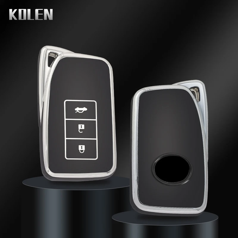 TPU Car Smart Key Cover Cover Shell FOB pre Lexus NX je RX ES GX LX RC LS UX GS 200 260 300 350 350 NX200 NX300 RX350 ES300 KEYCHAIN