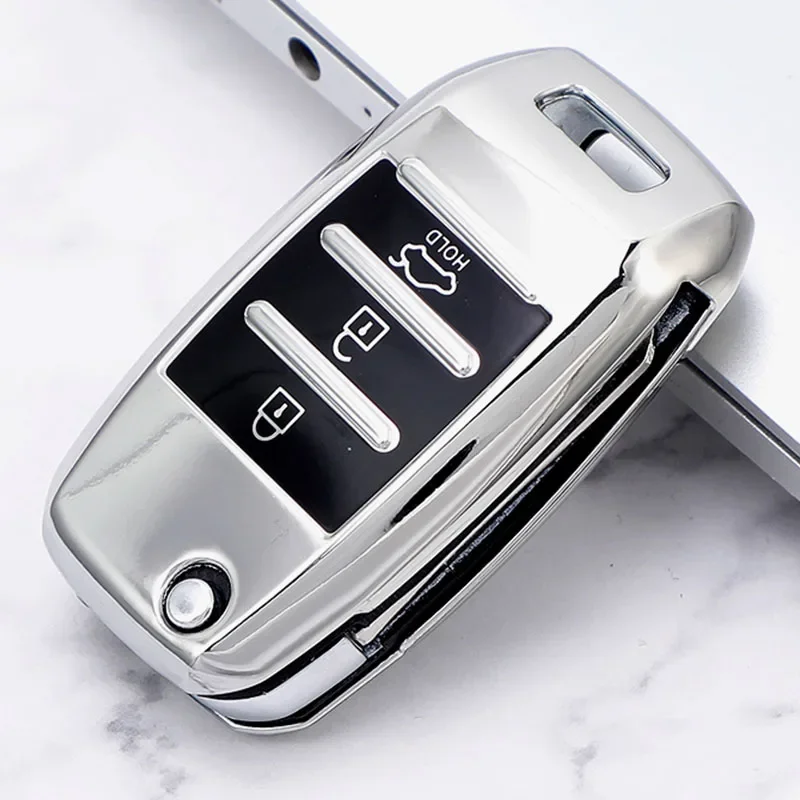 TPU Flip Key Cover Case Pase FOB pre Kia Sid Rio Soul Sportage Ceed Sorento Cerato K2 K3 K4 K4 Kľúčové ochranné príslušenstvo