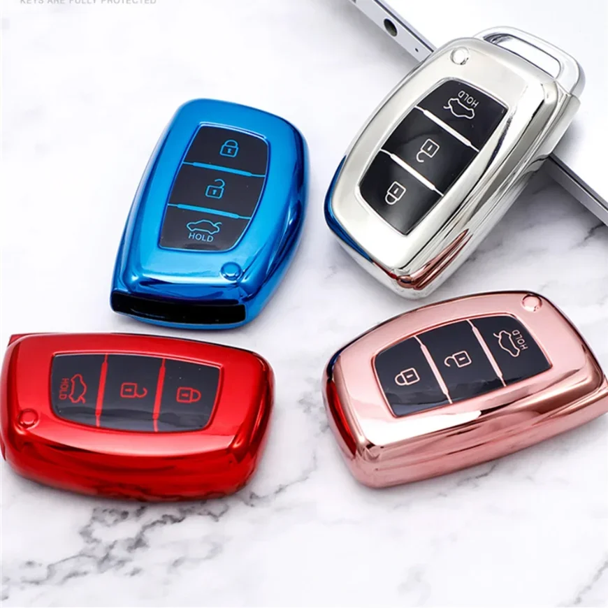 TPU Kľúčové krytie automobilu pre Hyundai Tucson Sonata Fe Creta IX25 IX35 IX45 I10 I20 I30 I40 Verna Solaris Mistra Elantra Accent Accent