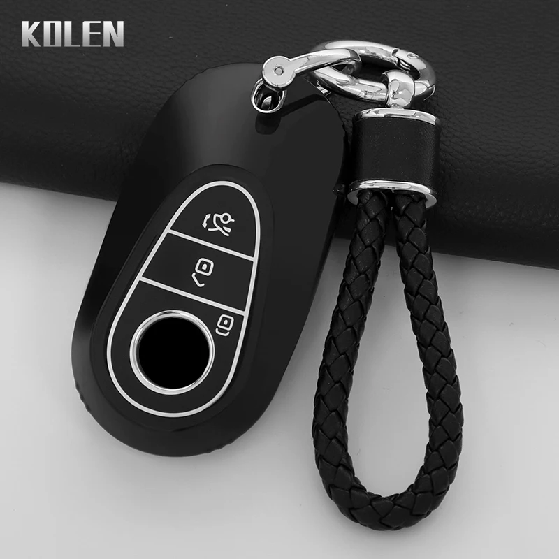 TPU Kľúčový kryt kľúča TPU PHELL FOB FOR pre Mercedes Benz 2022 CS triedy W206 W223 S350 C260 C300 S400 S450 S500 Keychain
