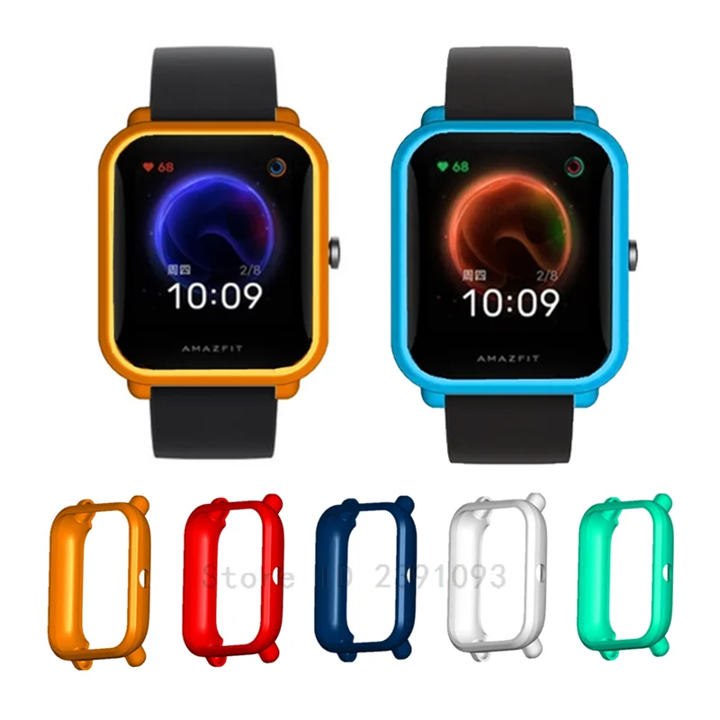 TPU Ochranný nárazník pre puzdro pre Xiaomi AmazFit BIP U / BIP Smart Watch Cover Edge Frame Shell pre ráme