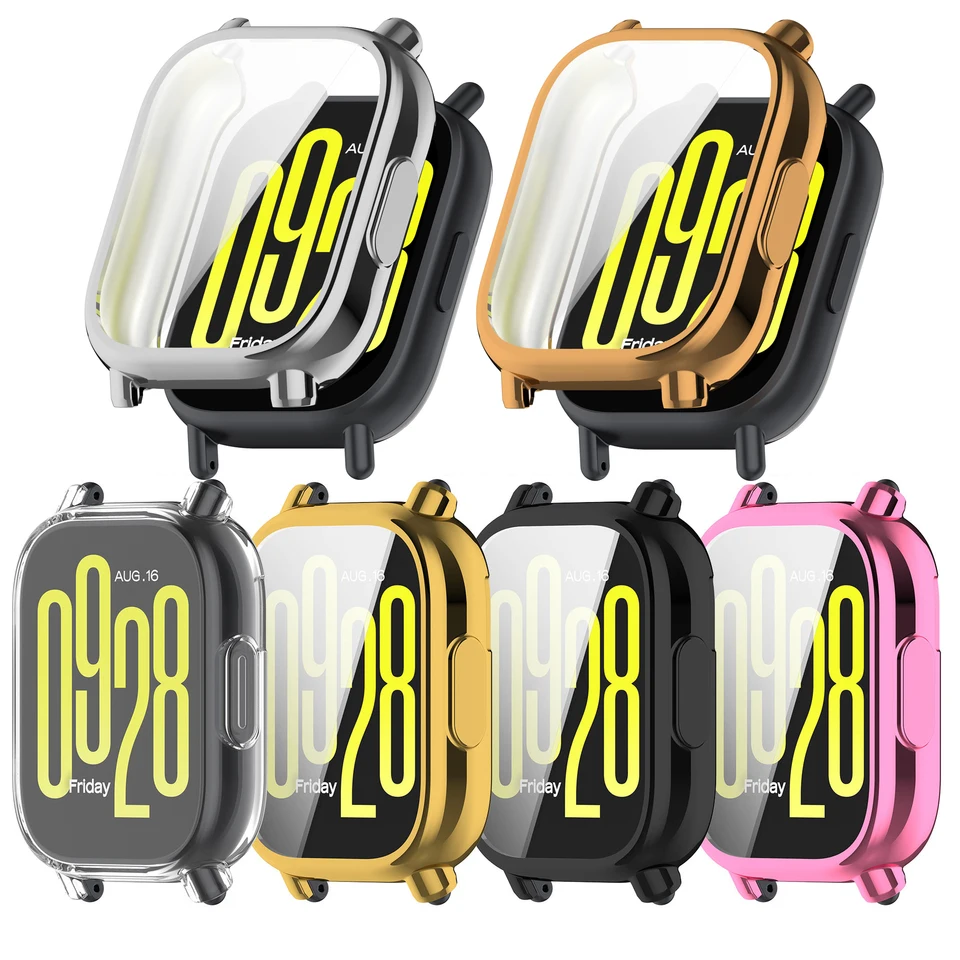 TPU Soft Shell Smartwatch Screen Screen Film Film Film Puzdro pre Xiaomi Redmi Watch 5 Active / Lite Bumper Cover Smart Accessories