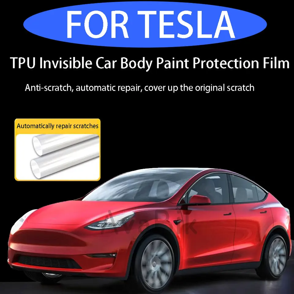 TPU vopred vyrezané proti škrabaniu číry vinylový ochranný film pre Tesla Model 3 Highland YSX 2016-2024