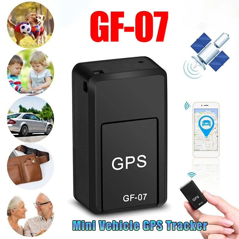 Tracker v reálnom čase sledovanie proti krádeži anti lokalizátor Mini magnetický GF-07 GPS Auto silný magnetický držiak SIM Správa polohy