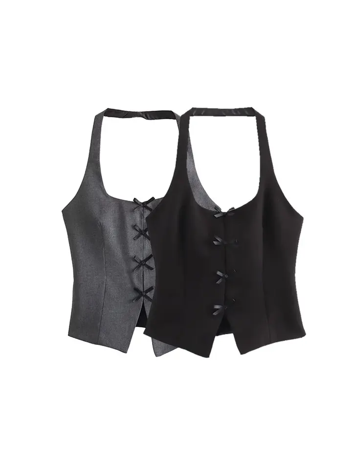 TRAF 2024 HALTER TOP ŽENY Z RAME TOP TOP ŽENY SEXY SEXY TOPY ŽENY BUSTIER TOPS