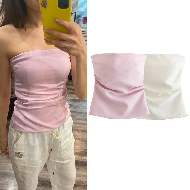 Traf top ženy letné tanky a camis korzet topy dám