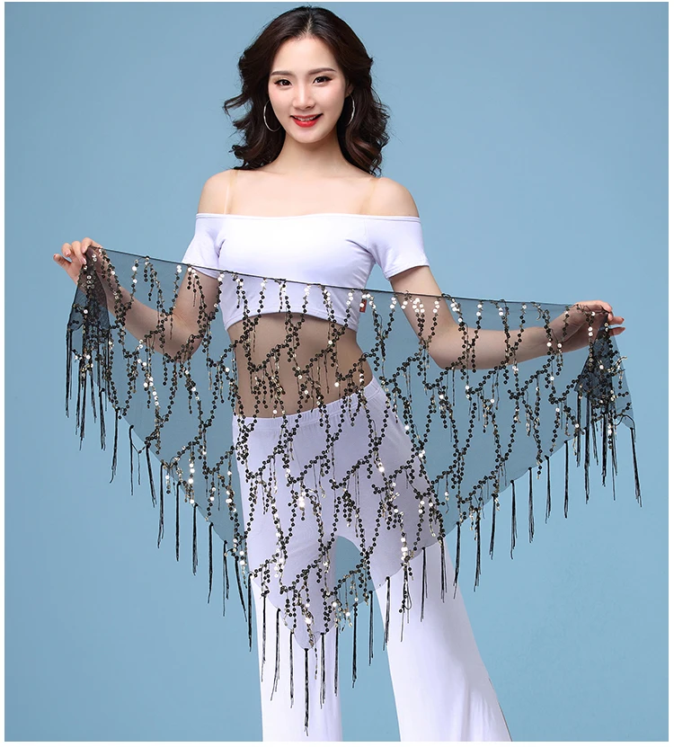 Trajes de dança do ventre com lantielous bling para mulheres, Cintos Indianos de dança do ventre, Lenço do quadrilu, Lenços Danços