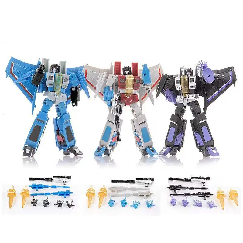 Transformačné hračky Jinbao FG04 FG0103 Starscream Thundercracker SkyWarp F15 DS01 Anime Action Obrázok Deformácia Robot deformácie
