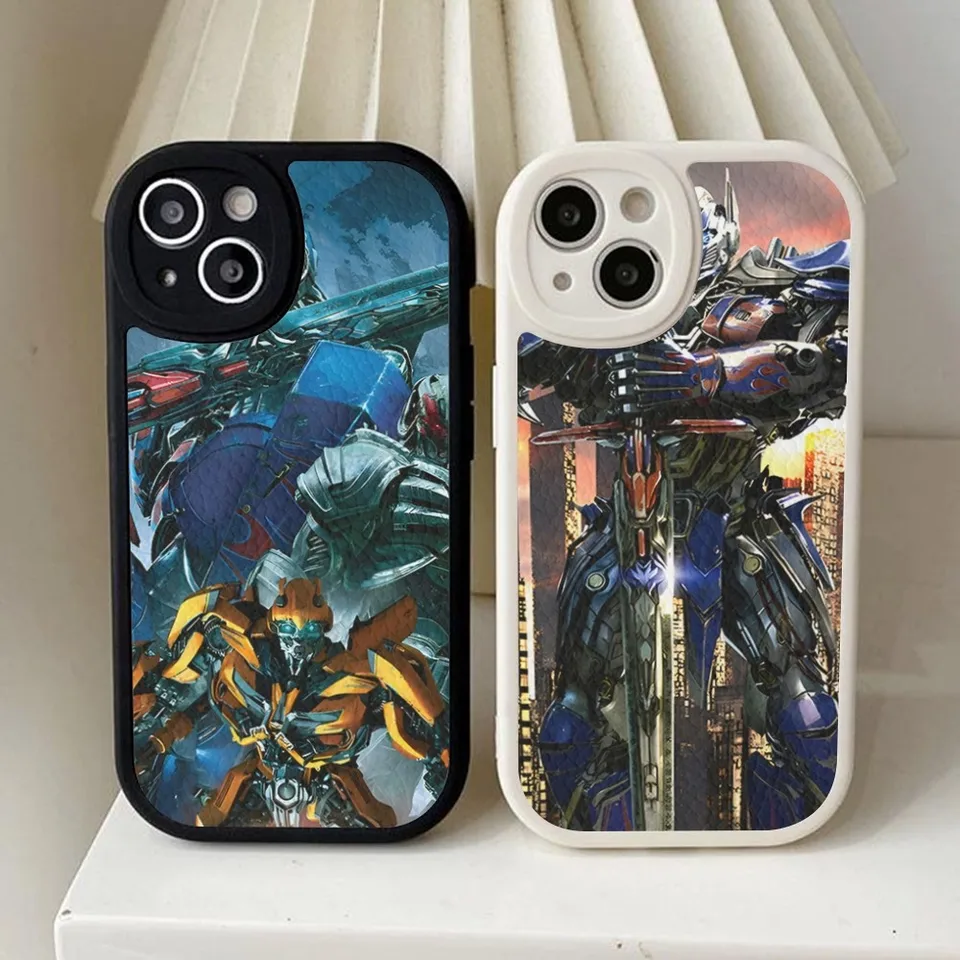 Transformers Autobot čierny silikónový puzdro Tvrdá koža pre iPhone 14 13 12 Mini 11 14 Pro Max xs x xr 7 8 plus fondy