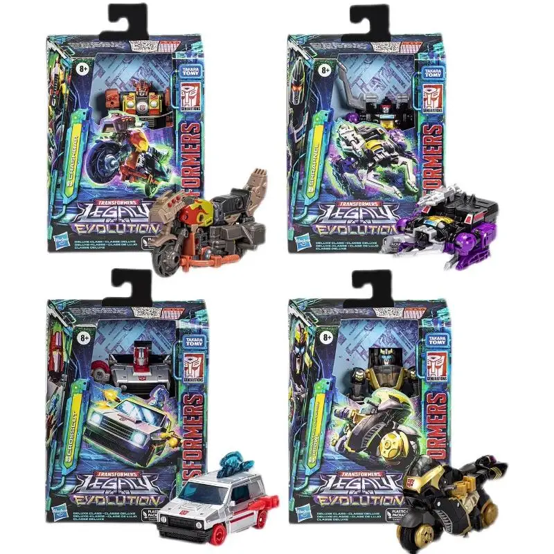 Transformers Toys Legacy Evolution Deluxe Shrapnel Crashbar Crosscut Prowl 5,5 palca akčná figúrka