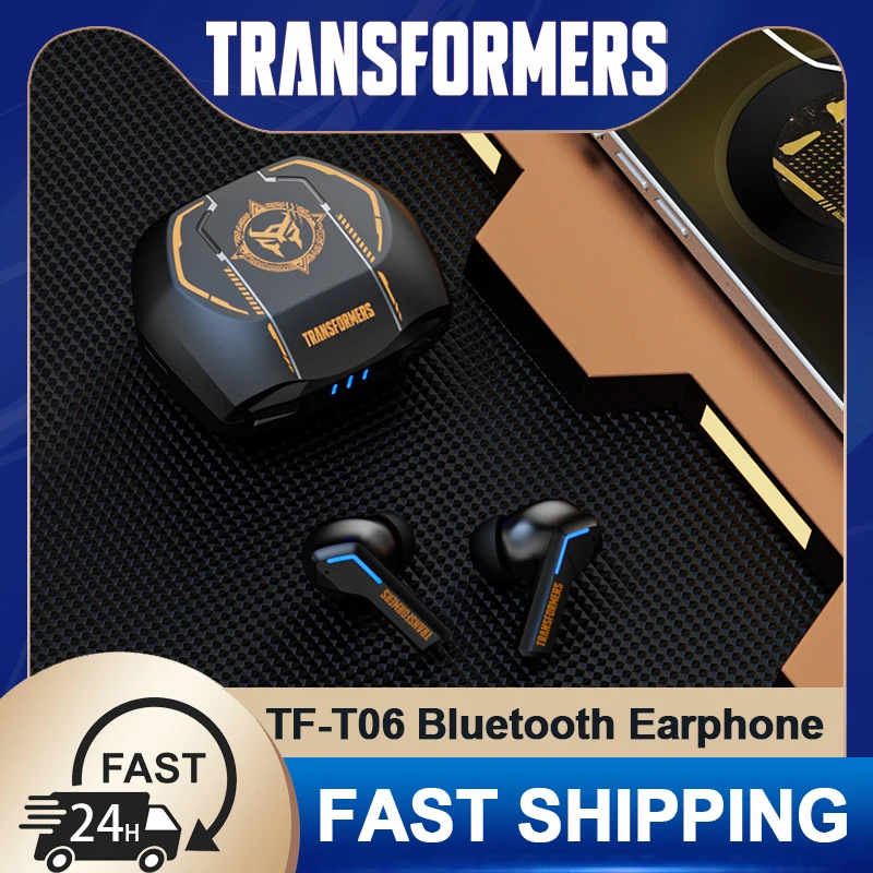 Transformátory TF-T06 slúchadlá Wireless Bluetooth 5.3 Headset HiFi Stereo Gaming Hudobné slúchadlá HD HD MIC CALL UCEBUDS Dlhý pohotovostný režim