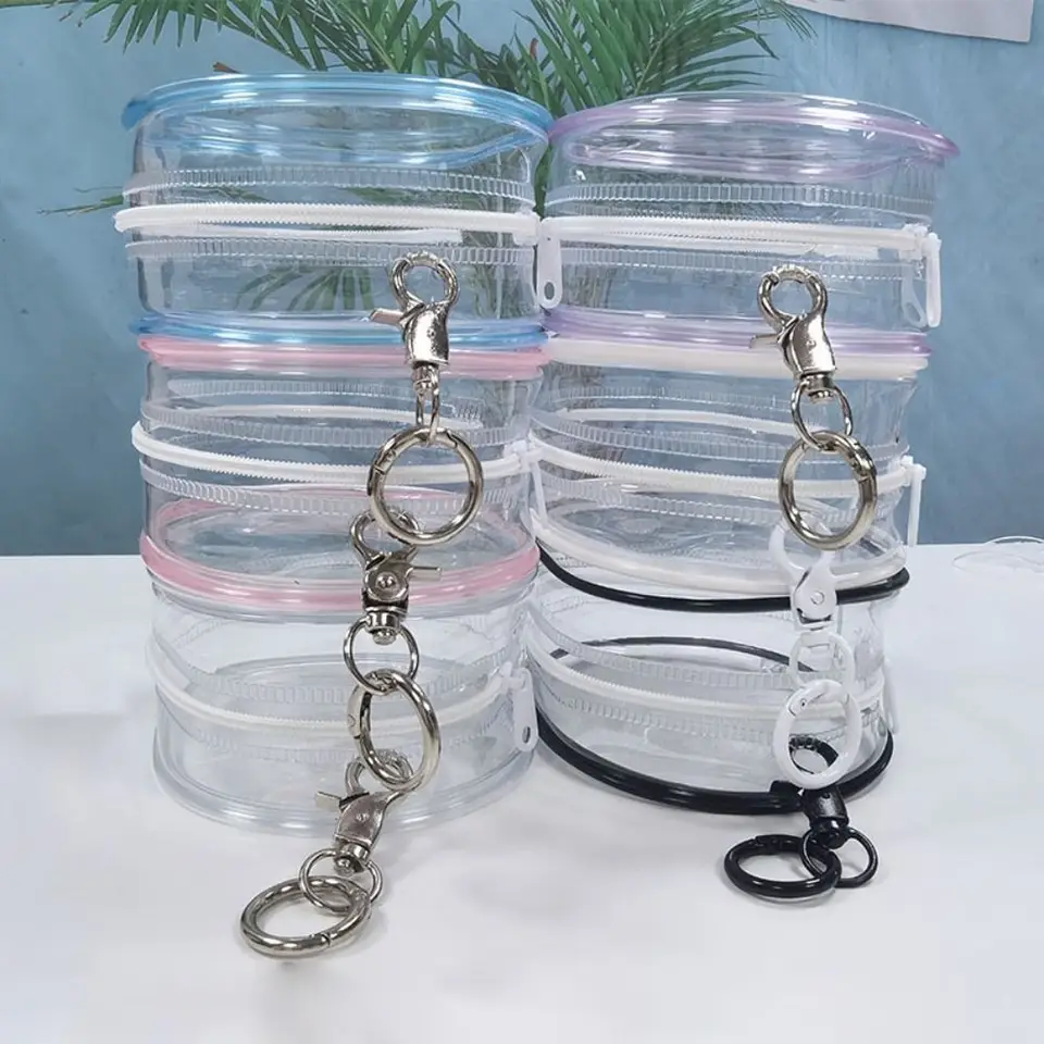 Transparent Clear Outdoor Bag Darček 10cm Doll Adsessory Storage Case Bag Ozdobia mini Doll Display Box