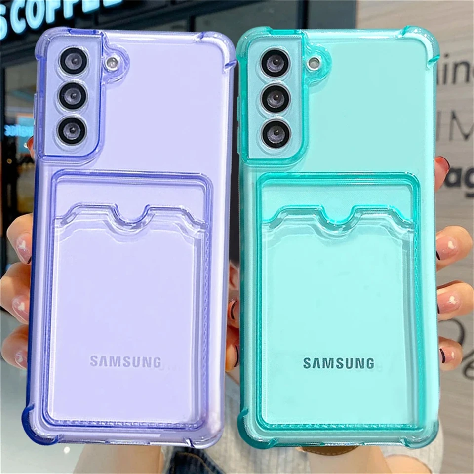Transparentné puzdro na telefón pre Samsung Galaxy A55 A35 A25 A15 A54 A34 A24 A14 A53 A33 A23 A13 A72 A52 A52S Soft Wallet Bag Funda Funda