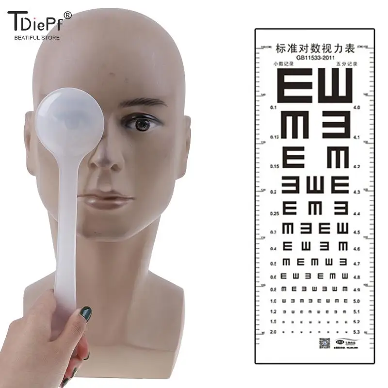 Transparentné/čierne oko oklúzie Profesionálne ručné ručné optometrie Nástroj Ocve Oclúder Block Plate pre skúšku zraku skúšku zraku