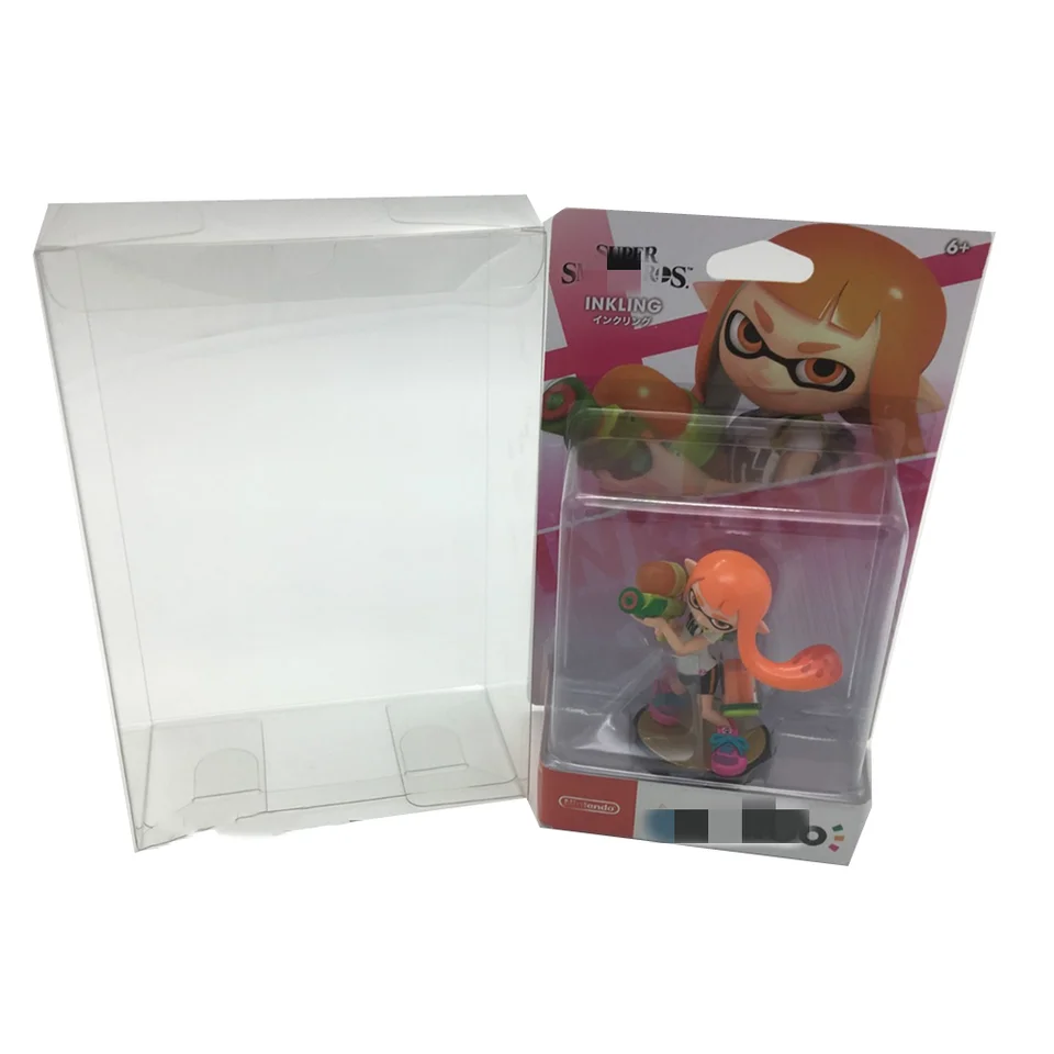 Transparentný chránič boxu pre Amiibo/Nintendo Splatoon Collect Boxes TEP Storage Game shell Clear Display Case