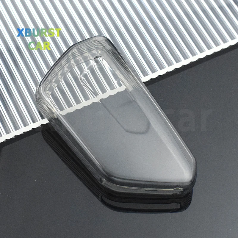 Transparentný kryt krytu kľúča automobilu pre kryt shell fob pre Volkswagen VW Golf 8 MK8 ID-4 ID-6 pre skod Octavia A8 pre sedadlo leon fr mk4 cupra